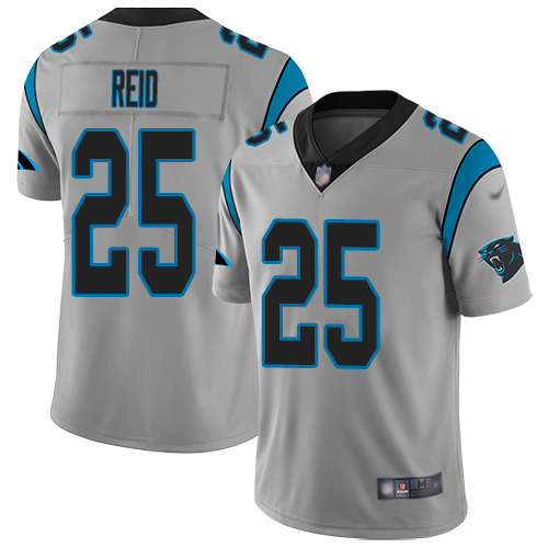 Carolina Panthers Limited Silver Men Eric Reid Jersey NFL Football #25 Inverted Legend